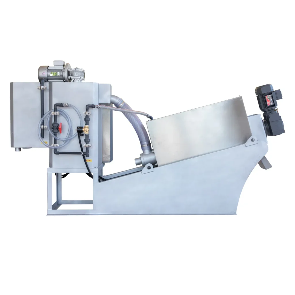Screw Press Sludge Dewatering Plant for Waste Water Treatment Plant